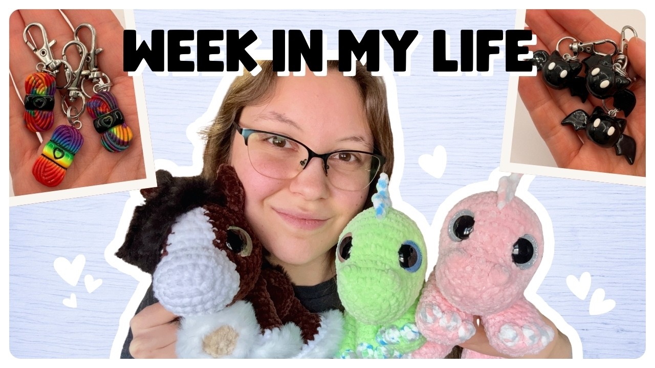 A Cozy Week in My Crochet Studio ✨ New Plushies, Stitch Markers & Safety Eyes 💕