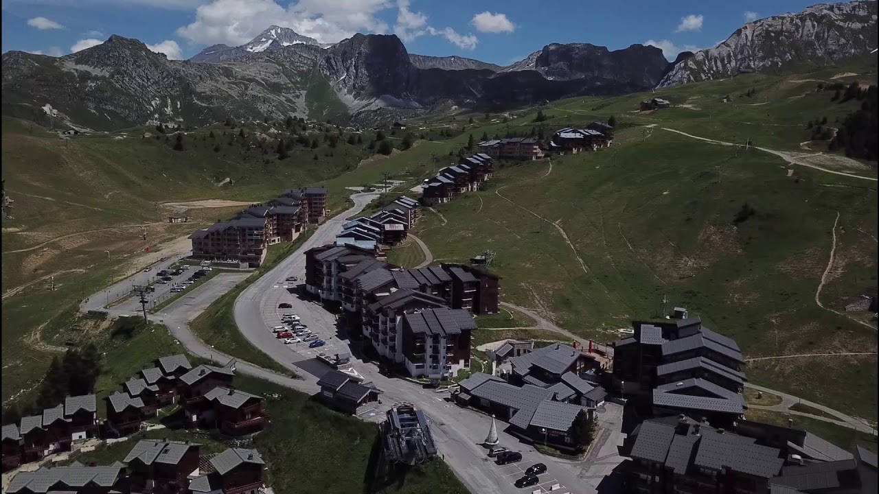 La Plagne vue de drone
