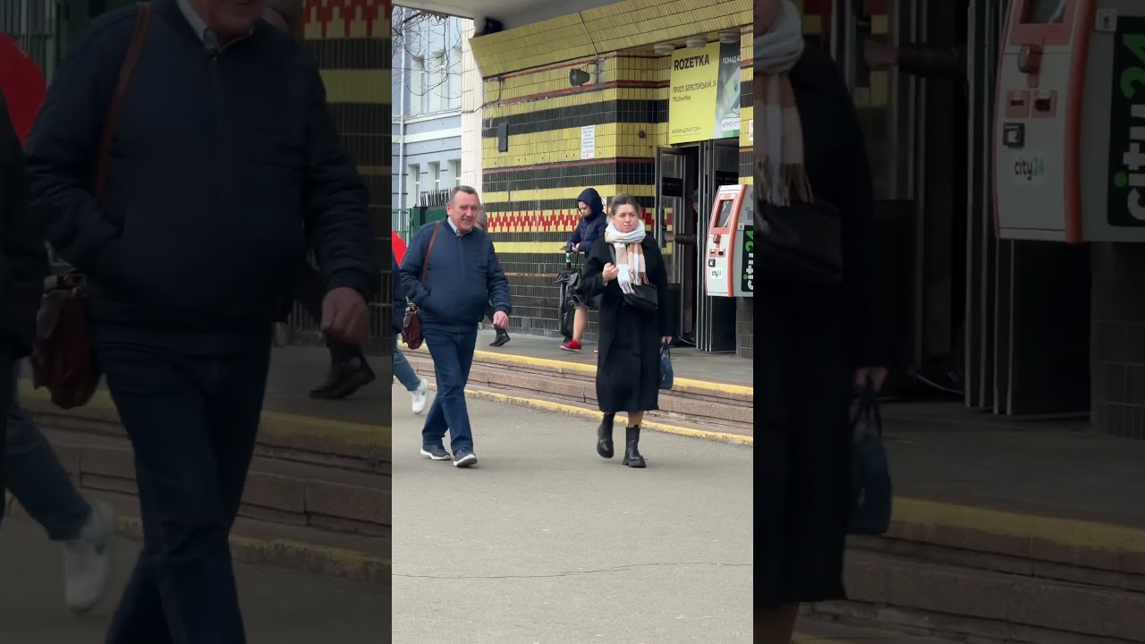 The Streets of Kiev, Ukraine. Streets Scenes. March 26, 2025