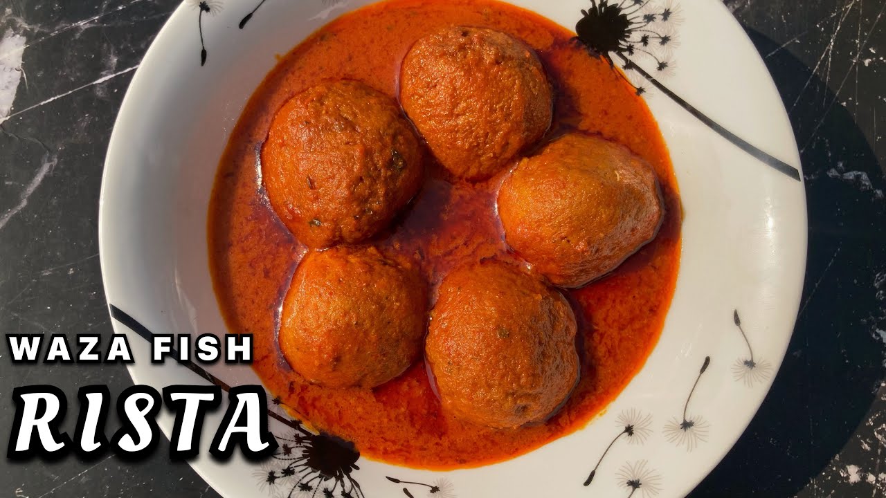 Kashmiri Gaade Rista | Wazwan Style Fish Rista Curry | Kashmiri Trout Curry |  Fozia Rasool