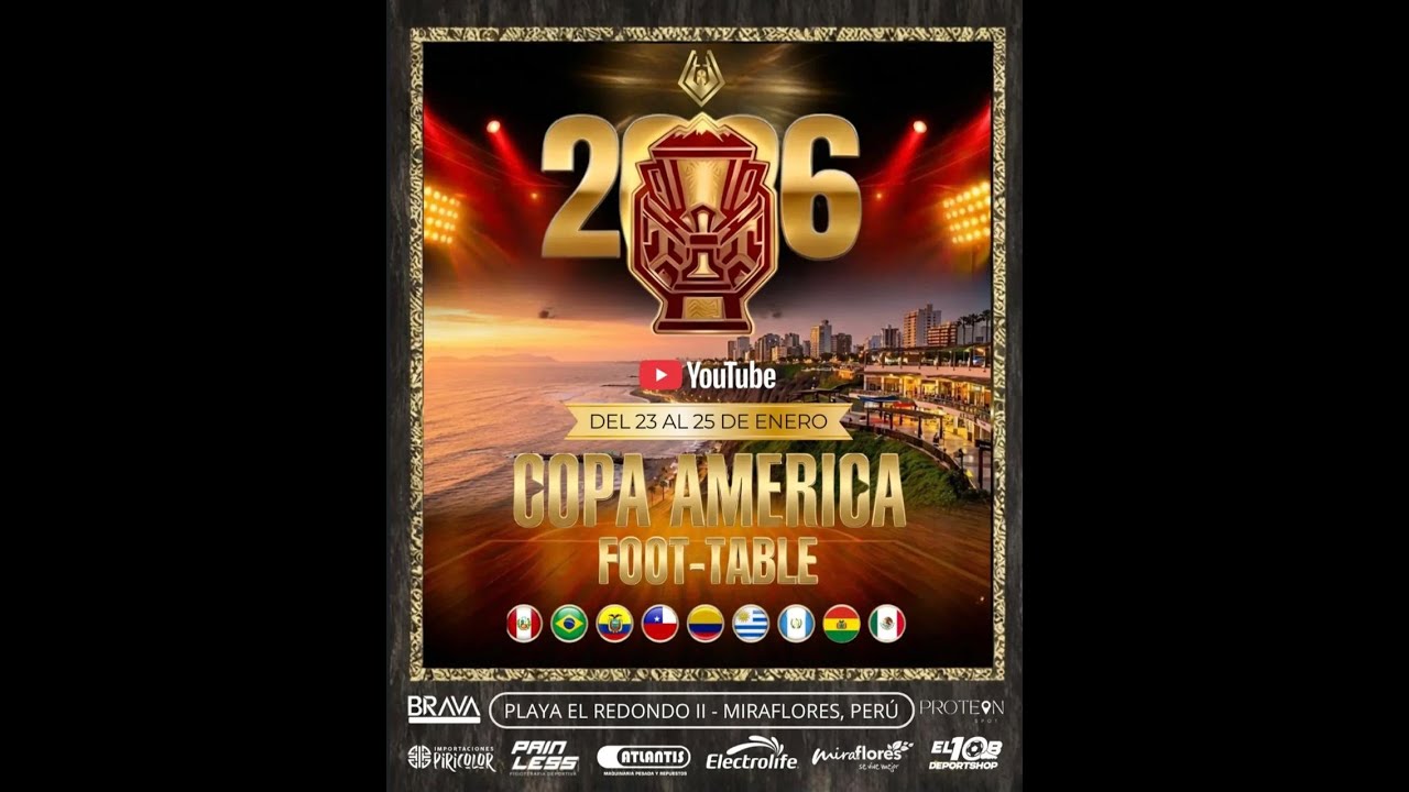 EN VIVO / TRANSMISI&Oacute;N COPA AM&Eacute;RICA FOOT-TABLE 2026 SEMIFINALES Y FINALES