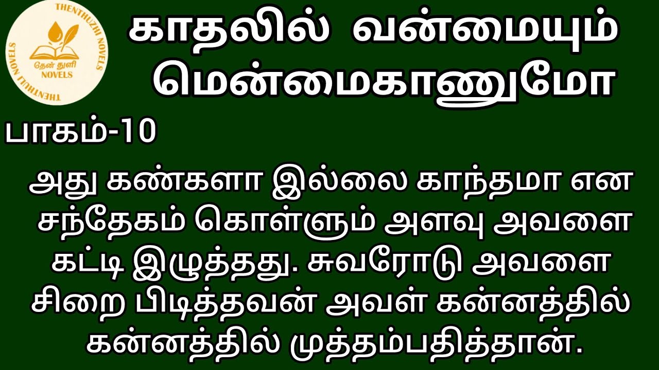 காதலில் வன்மையும் மென்மைகாணுமோ! | தேன்துளி நாவல்ஸ் | பாகம்-10 | Hanira | குரல்-கிருத்திகா செல்வராஜ்