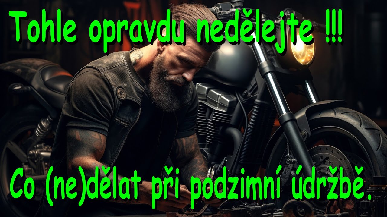 Podzimní servis motocyklu - příprava na zimu, co udělat a čemu se určitě vyhnout.