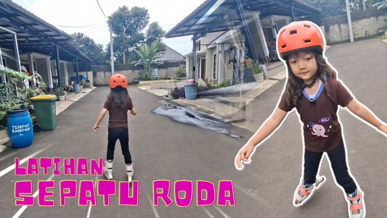 Latihan Sepatu Roda 🛼 | Seru Banget Latihan Roller Skate