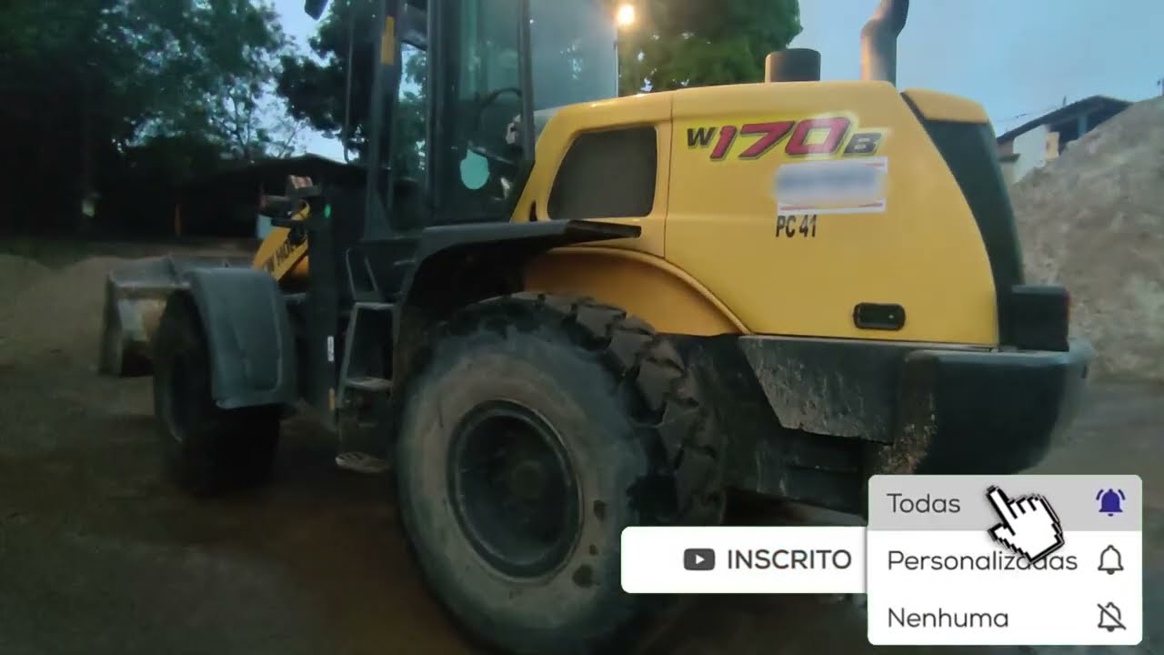 como operar  Pá carregadeira New Holland W170b