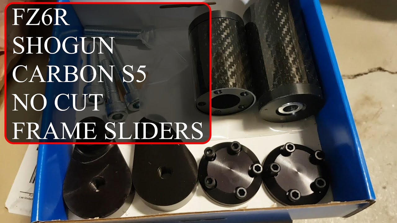 Yamaha FZ6R - Shogun No Cut Carbon Frame Sliders Install