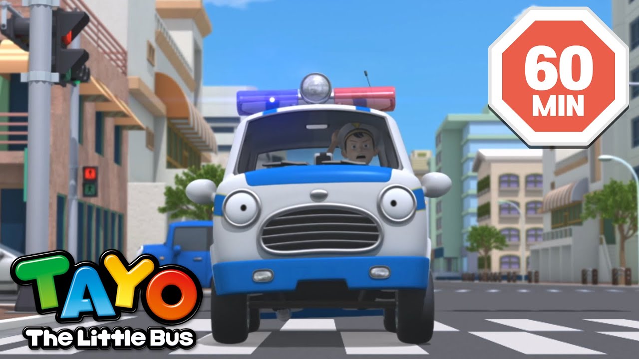 Tayo tập phim hay nhất | Xe cảnh sát! Đi bắt tội phạm nào! | Tayo xe buýt bé nhỏ
