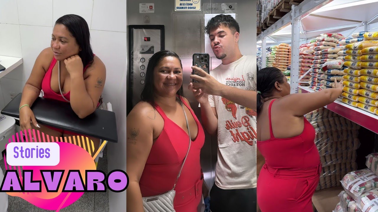 ALVARO LEVA LEYDI PARA FAZER EXAME • DIA DE COMPRAS |STORIES ALVARO