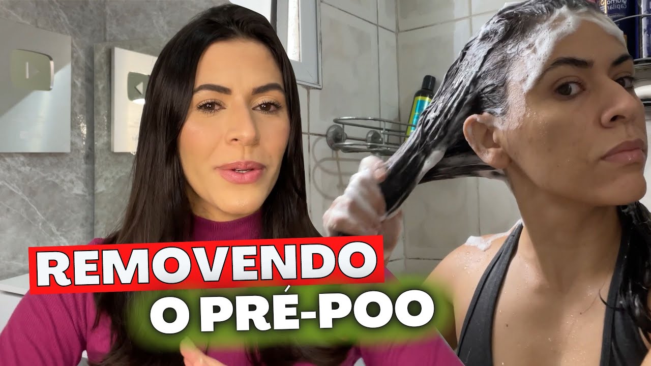 VOCÊ FAZIA DO JEITO ERRADO! Passo a Passo: Como Lavar o cabelo e REMOVER o pré-poo | Larisse Gama