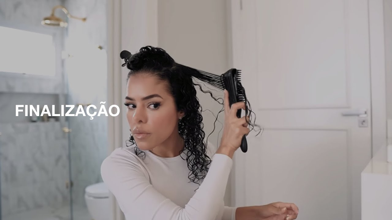 ESCOVA POLVO E CABELO CACHEADO CURTO, MELHOR FINALIZAÇÃO!