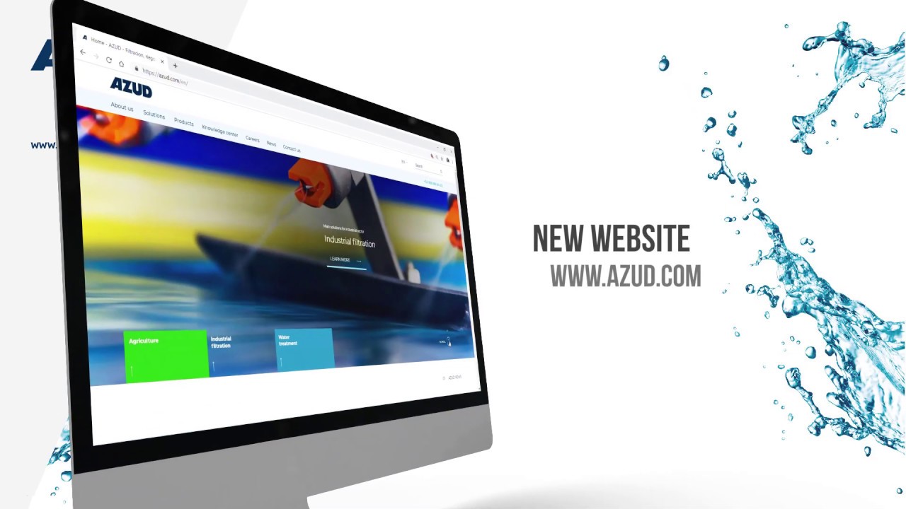 AZUD New website: industrial version