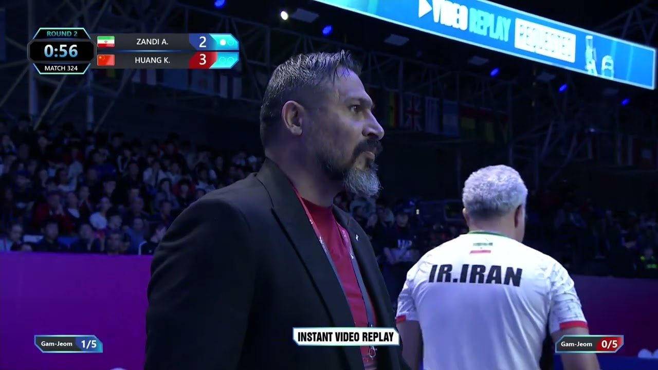 324 Semi Final M 58kg   Abolfazl ZANDI IRI   Kefen HUANG CHN