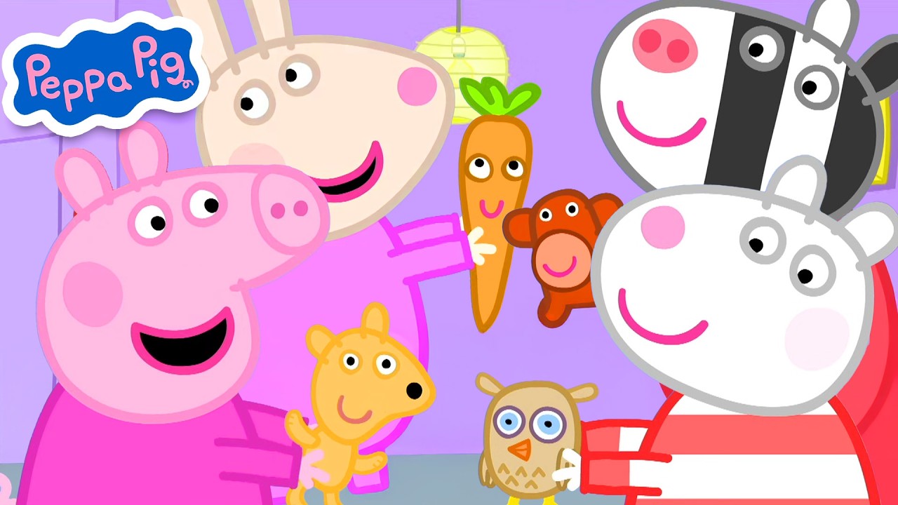 Peppa Pig en Español 🐷 Peppa tiene una fiesta de pijamas | Toons Mania - Super Mascotas