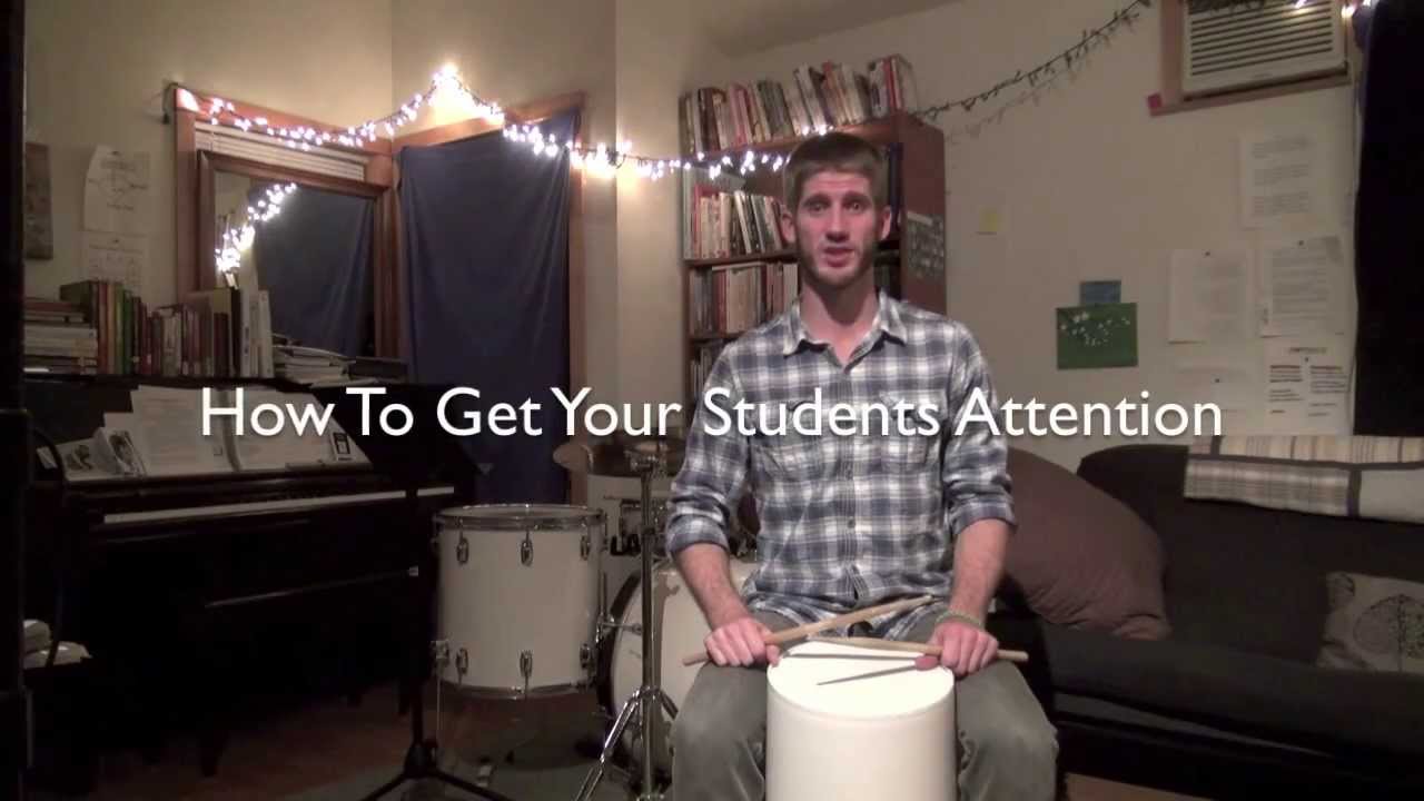 BucketDrumming.net: How to get your student's attention and start Warm Ups