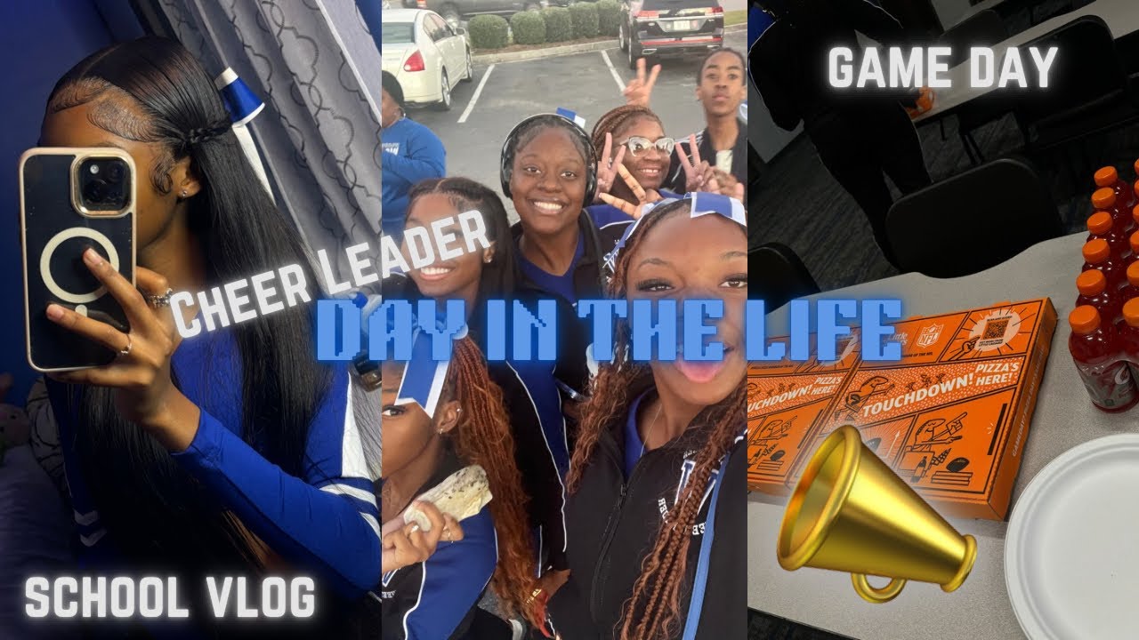 game day vlog (school vlog, cheer team, morning chronicles)