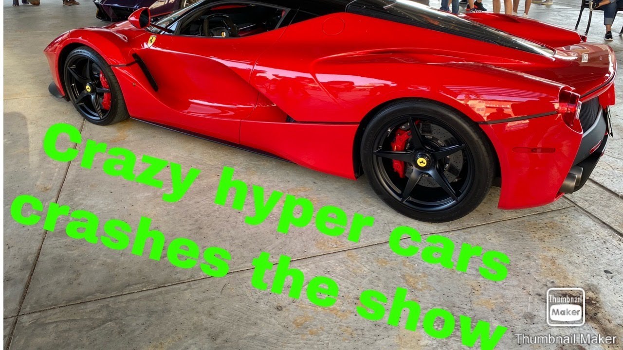 hypercars crashes Car show 7.5 million dollar cars... ( GG EXOTICS  )