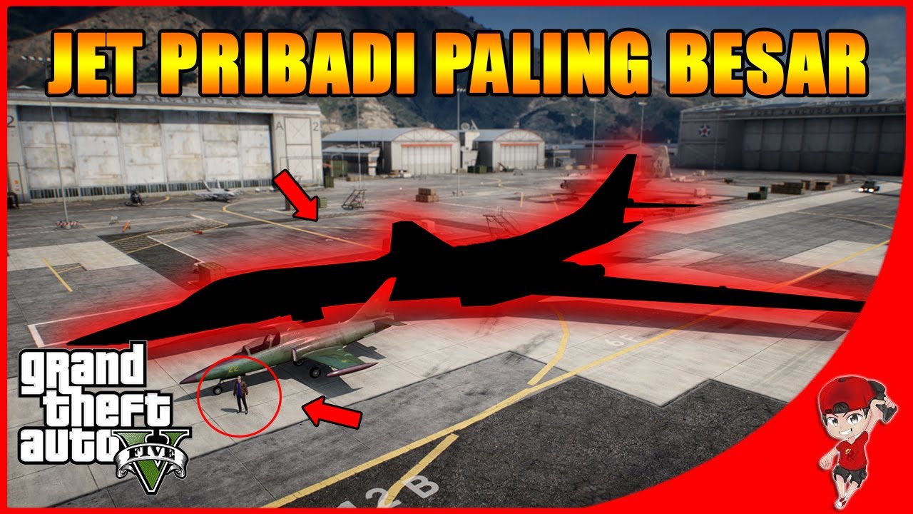 WOW ! JET PRIBADI TERBESAR DI GTA BISA MODIF ! - GTA 5 Online Indonesia