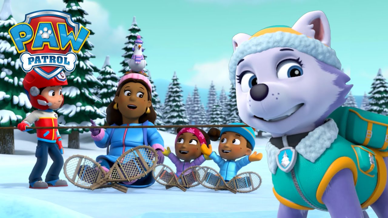 Everest und Skye retten die Goodways auf einem Abenteuer im Schnee! - PAW Patrol Cartoons für Kinder