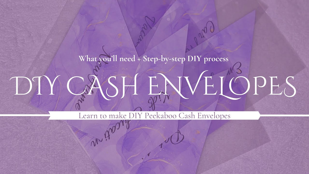 DIY Peekaboo Cash Envelopes | Step-by-Step Tutorial | Cash Envelopes Budgeting