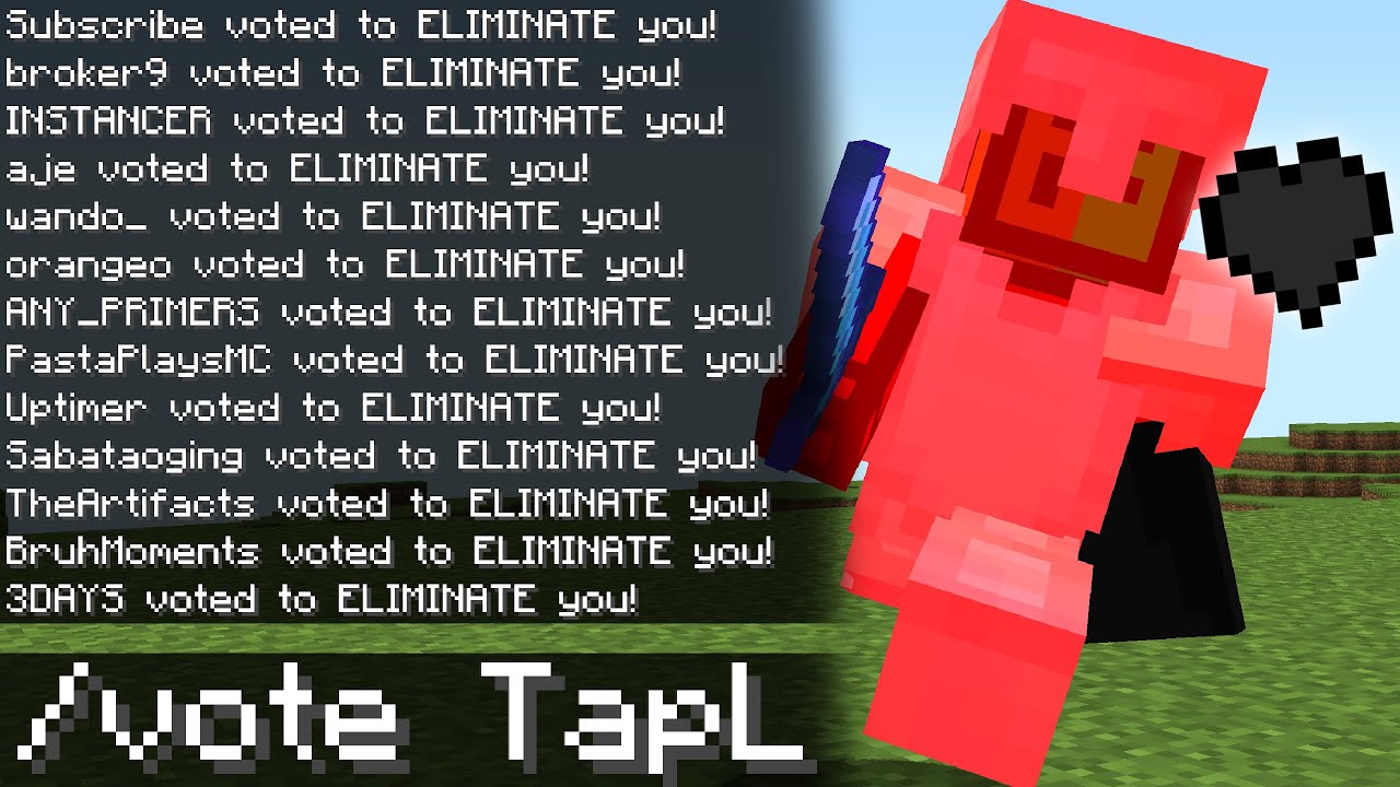 Minecraft UHC but you can VOTE players out of the GAME.