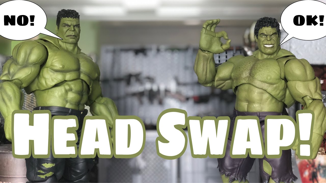 SH Figuarts Hulk Head Swapping for the Infinity War and Avengers Assemble Edition