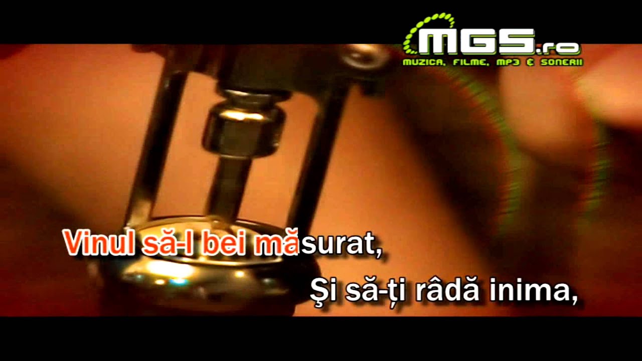 KARAOKE - Cu-o damigeana si-un pahar