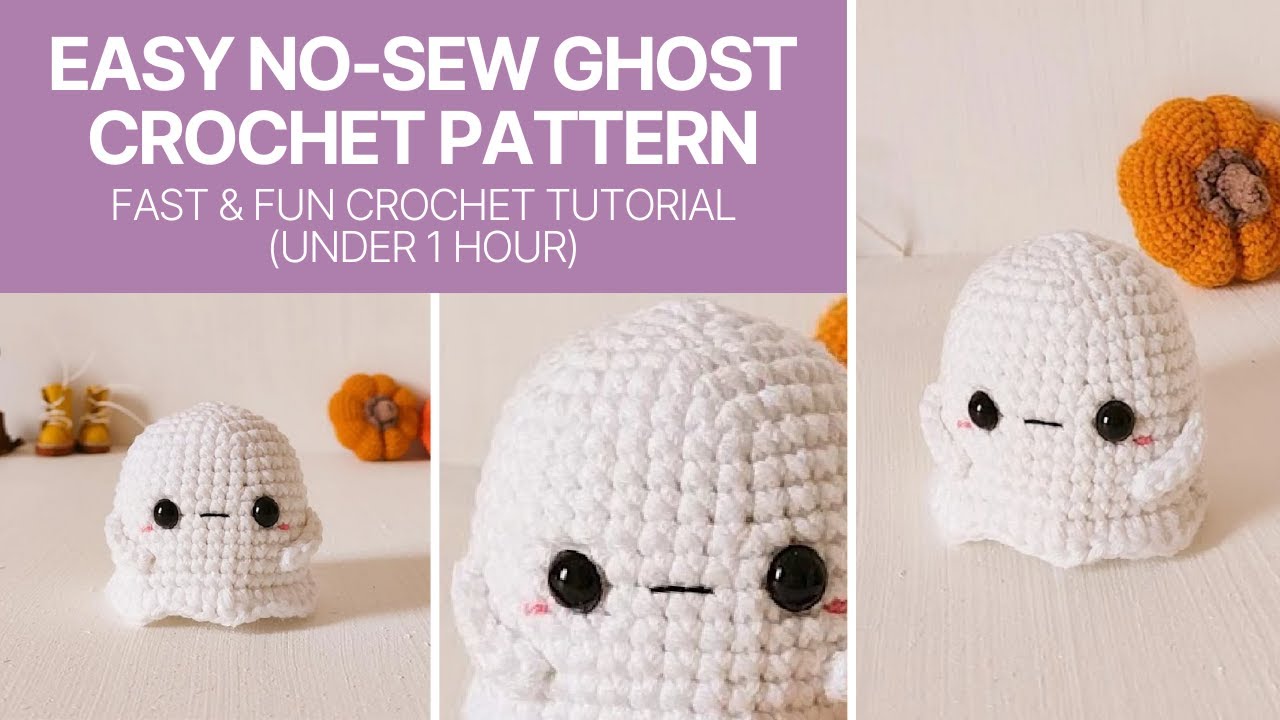 Easy No-Sew Ghost Crochet Pattern –  Fast & Fun Crochet Tutorial (Under 1 Hour)