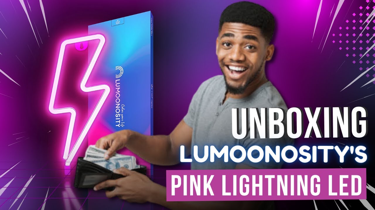 Pink Lightning Bolt Neon Signs unboxing and installation perfect addition to your gaming setup