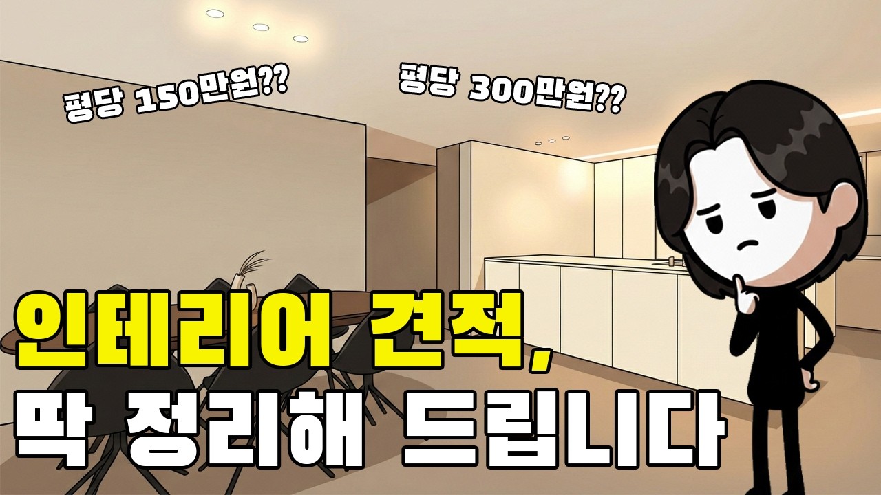 [인테리어 필수] 평당150 vs 300차이, '이것' 모르면  수천만원 날립니다.
