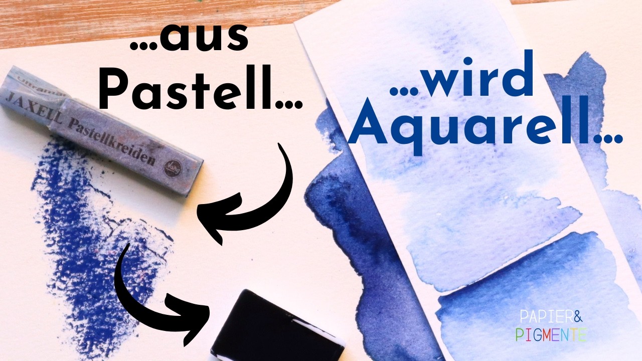 Pastellkreide recyclen? Kann ich da Aquarellfarbe draus machen?