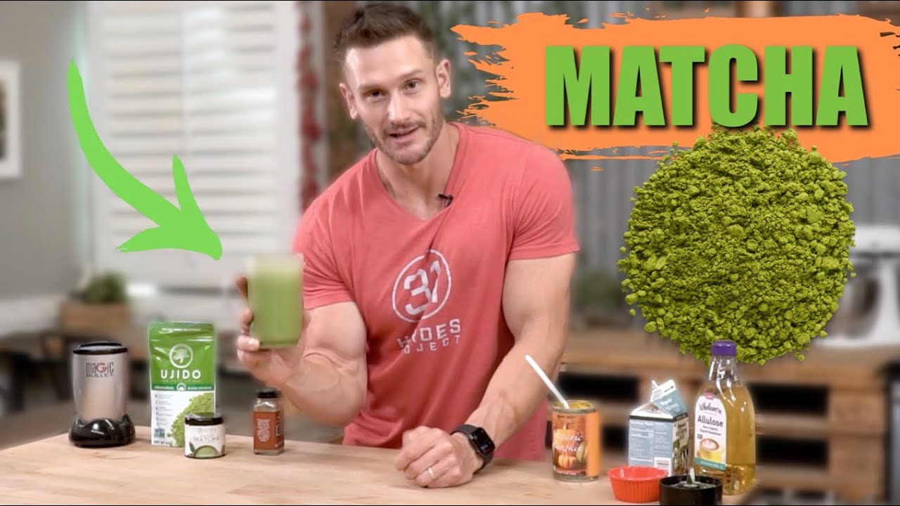 Homemade Pumpkin Matcha Latte with 2g Net Carbs!