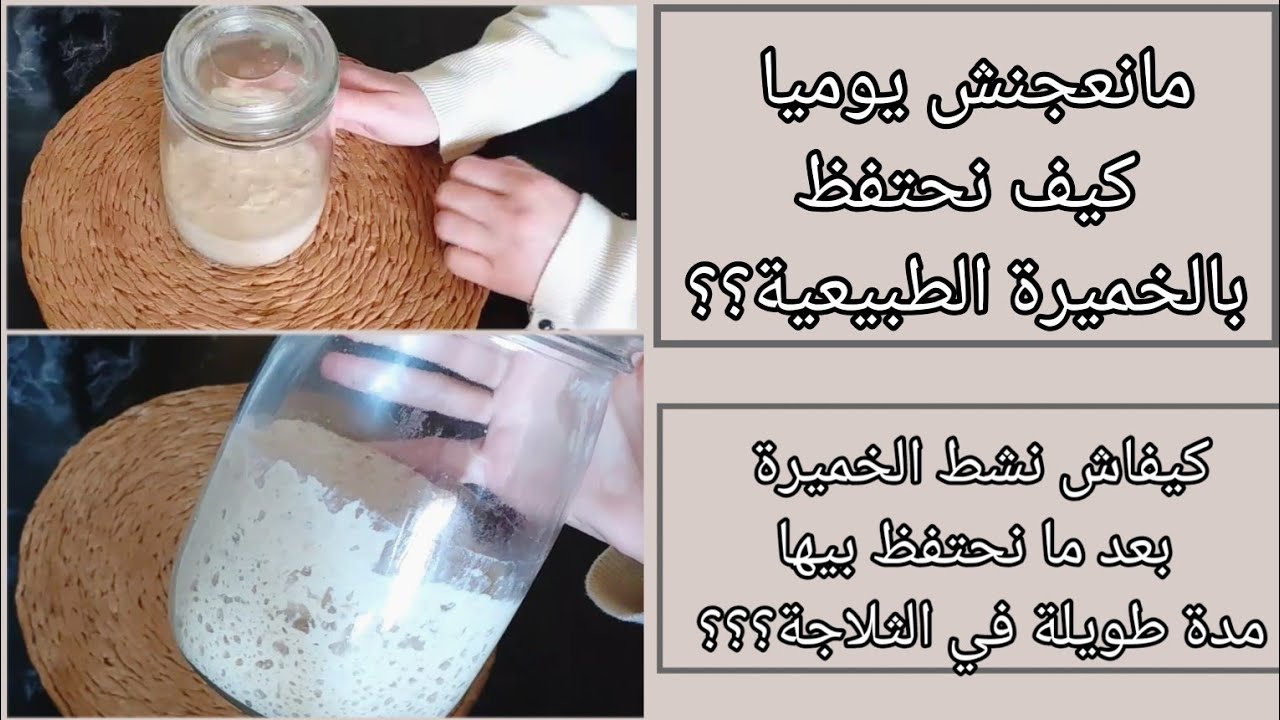 طريقة الإحتفاظ بالخميرة الطبيعية لمدة طويلة في الثلاجة وإعادة تنشيطها من جديد
