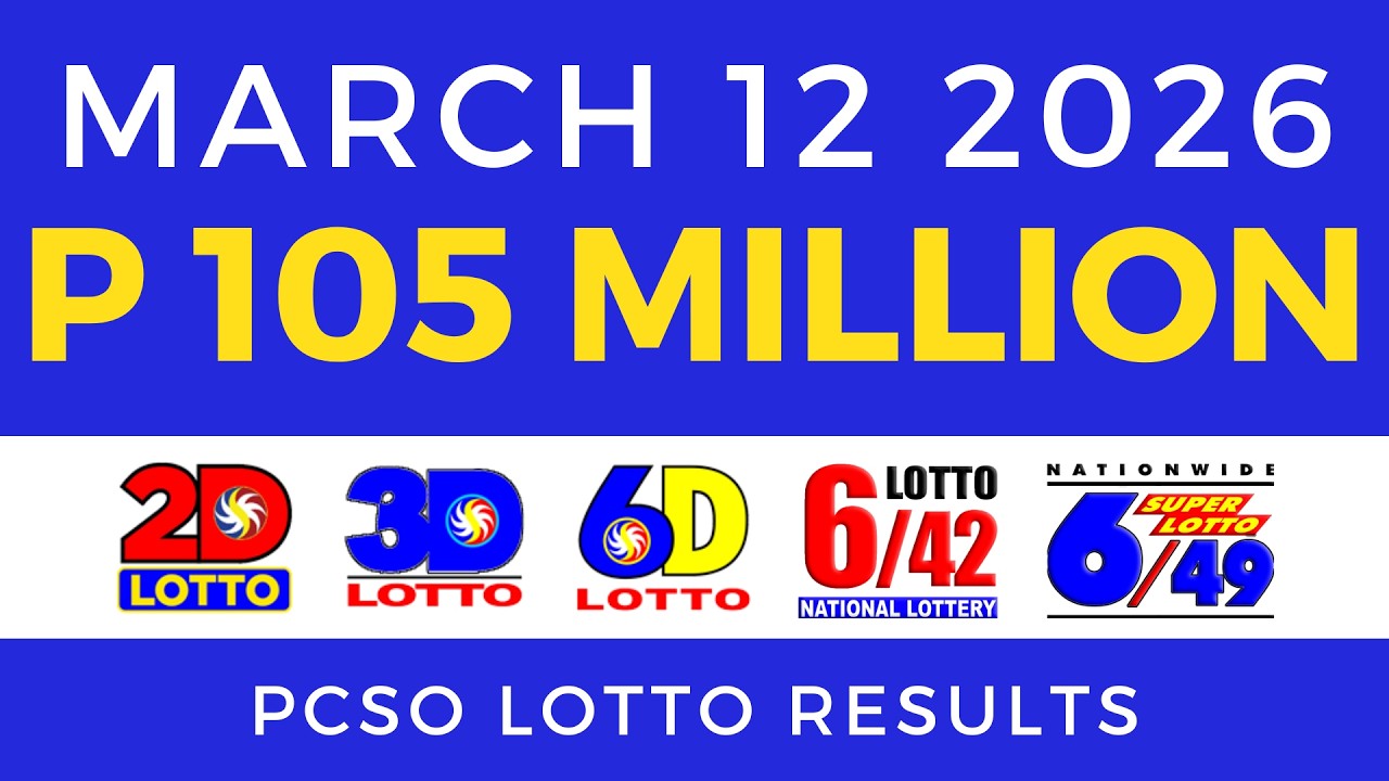 Lotto Result Today 9pm March 12 2026 PCSO