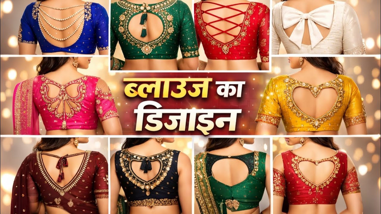 ब्लाउज का डिजाइन 2026 💖 | नए और ट्रेंडी Back Neck Blouse Design | Simple & Heavy Collection 