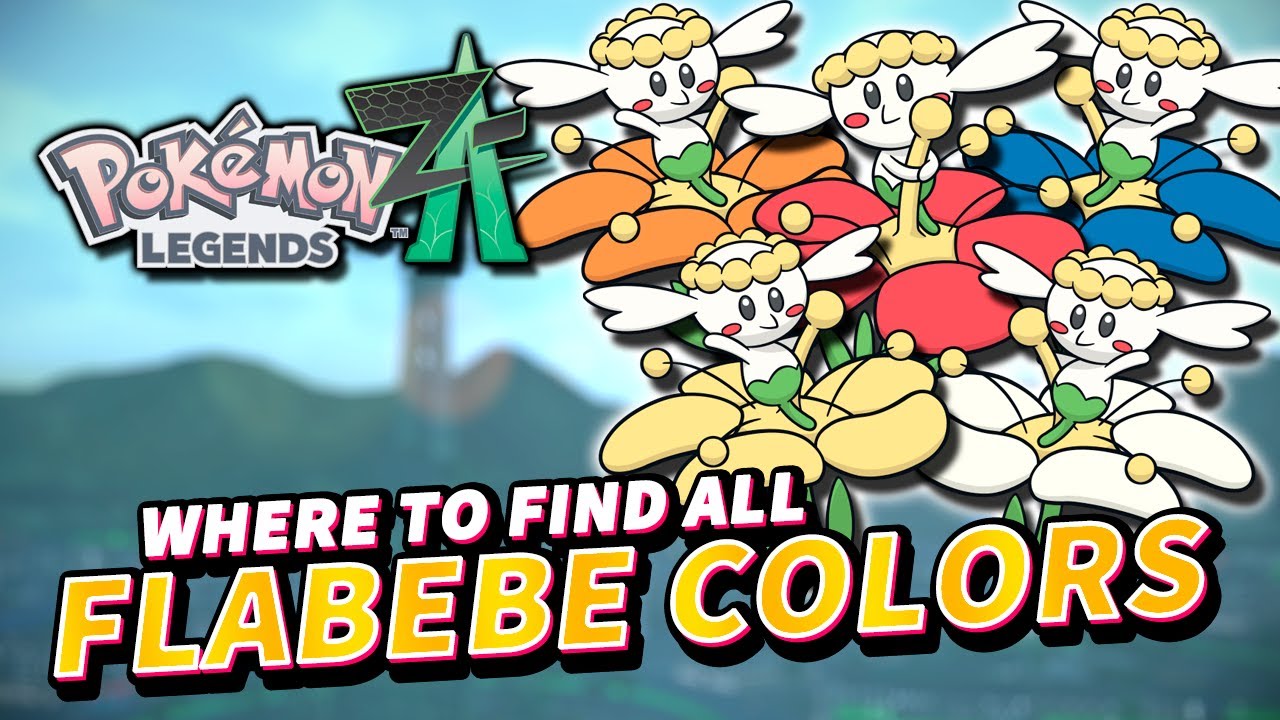 Pokemon Legends Z-A ALL FLABEBE COLOR LOCATIONS (The Many Flowers of Flabebe Side Quest Guide)