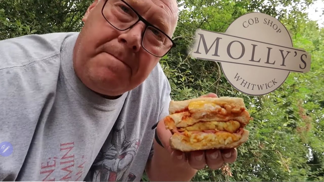 Molly's Cob Shop At Whitwick. WHAT A BREAKFAST SANDWICH!