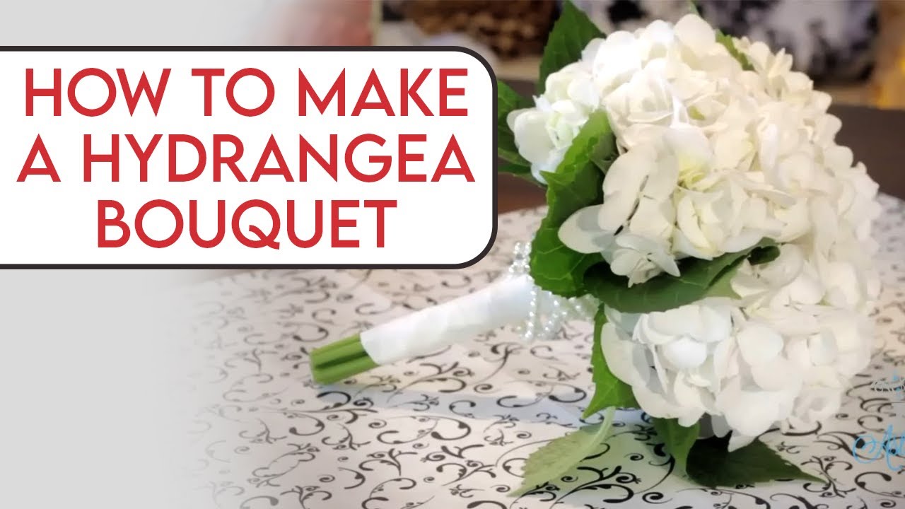How to make a Hydrangea Bouquet Floristry Tutorial