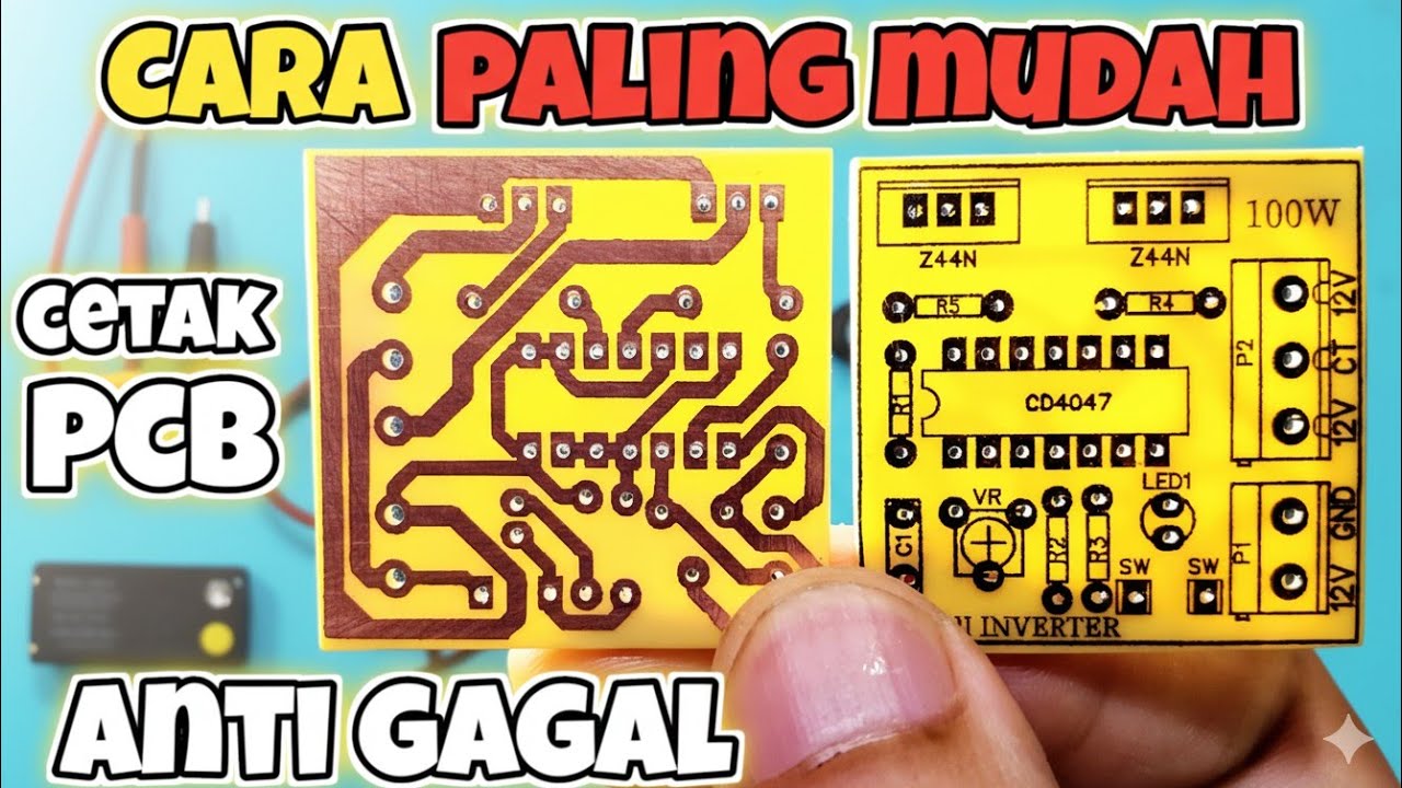 CARA CETAK PCB MANUAL Paling mudah anti gagal