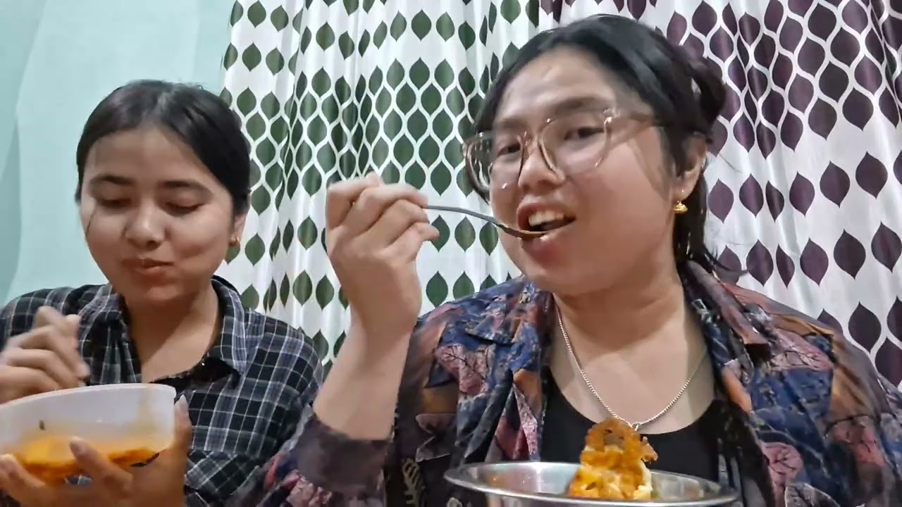 Mukbang with my sister