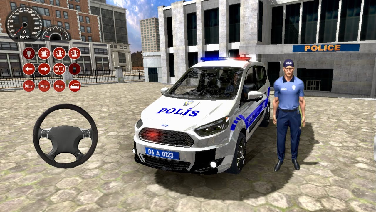 TÜRK POLİSİ OYNUNDA FORD COURİER İLE SUÇLULARI YAKALADIM #devriye #policecar #polisarabası #ford 
