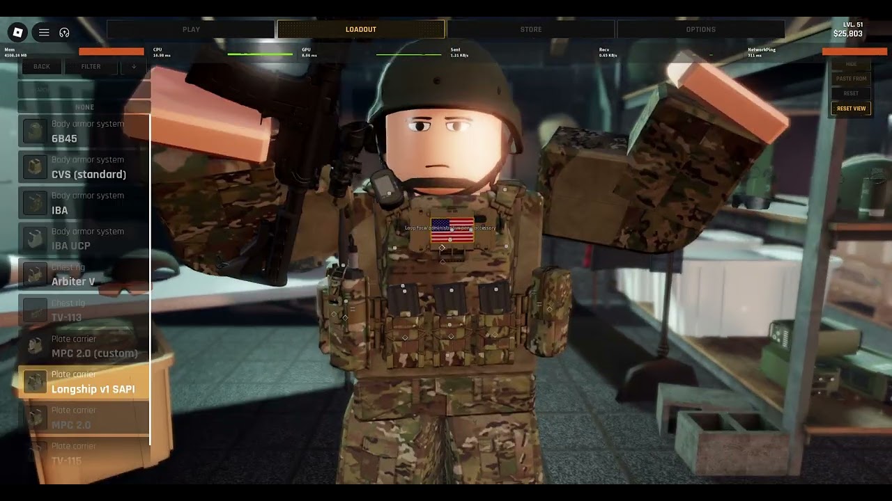 BRM5- US Military Loadout