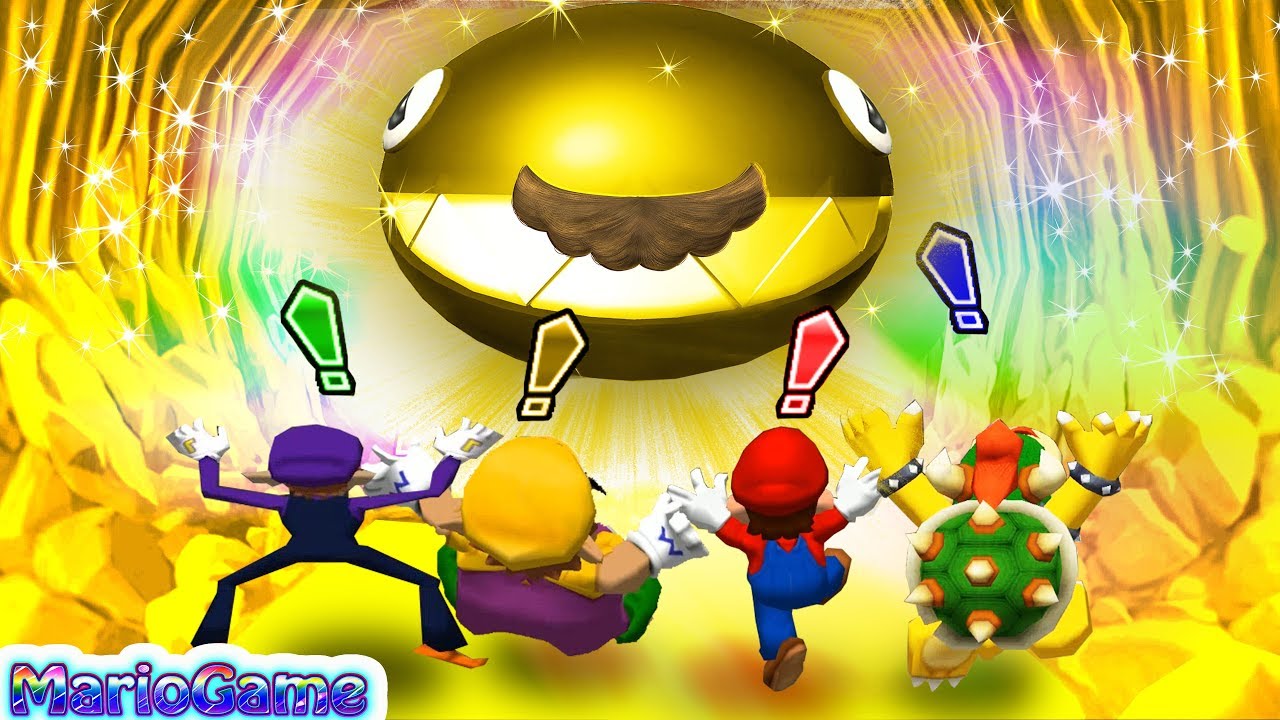 Mario Party 6 MiniGames Waluigi vs Mario vs Wario vs Koopa Kid