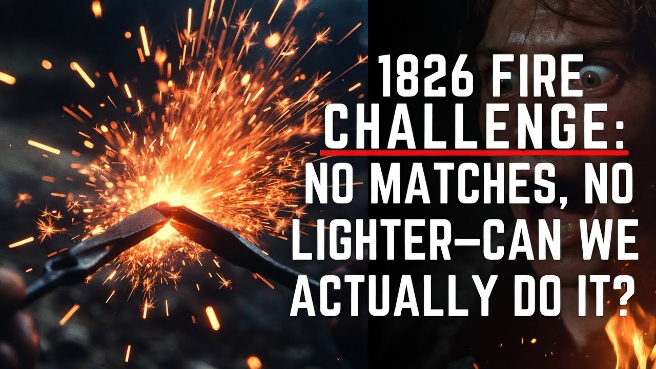 I Tried Starting Fire Like Soldiers in 1826—Here's What Happened