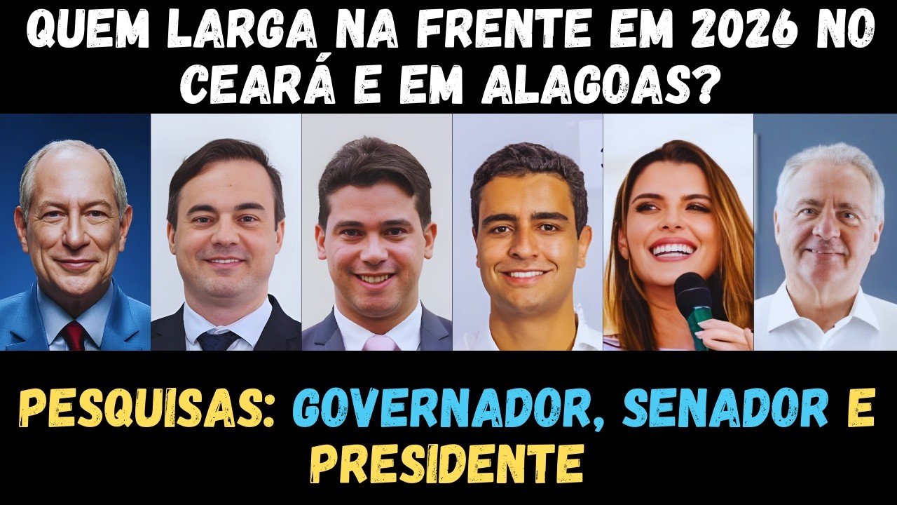 Pesquisas acendem alerta nas eleições do Ceará e de Alagoas