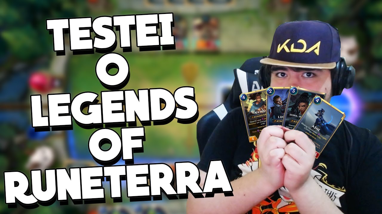 TESTEI O LEGENDS OF RUNETERRA! O NOVO JOGO DA RIOT, JOGANDO LOR PELA PRIMEIRA VEZ O CARDGAME DO LOL!