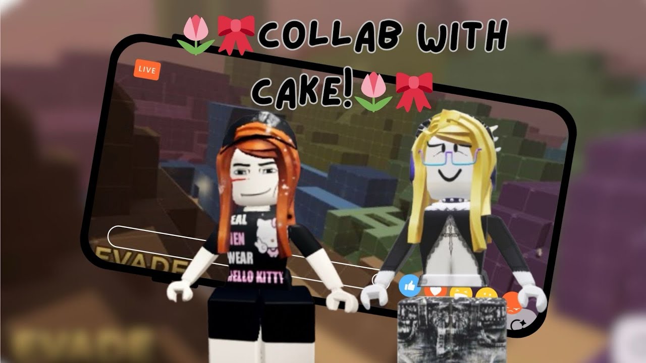 🎀🌷Collab with CAKE! Evade gameplay🌷🎀 (🎮Mobile)