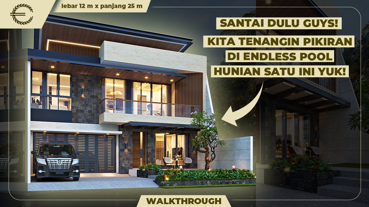 SANTAI DULU GUYS! KITA TENANGIN PIKIRAN DI ENDLESS POOL HUNIAN SATU INI YUK! - JASA DESAIN RUMAH