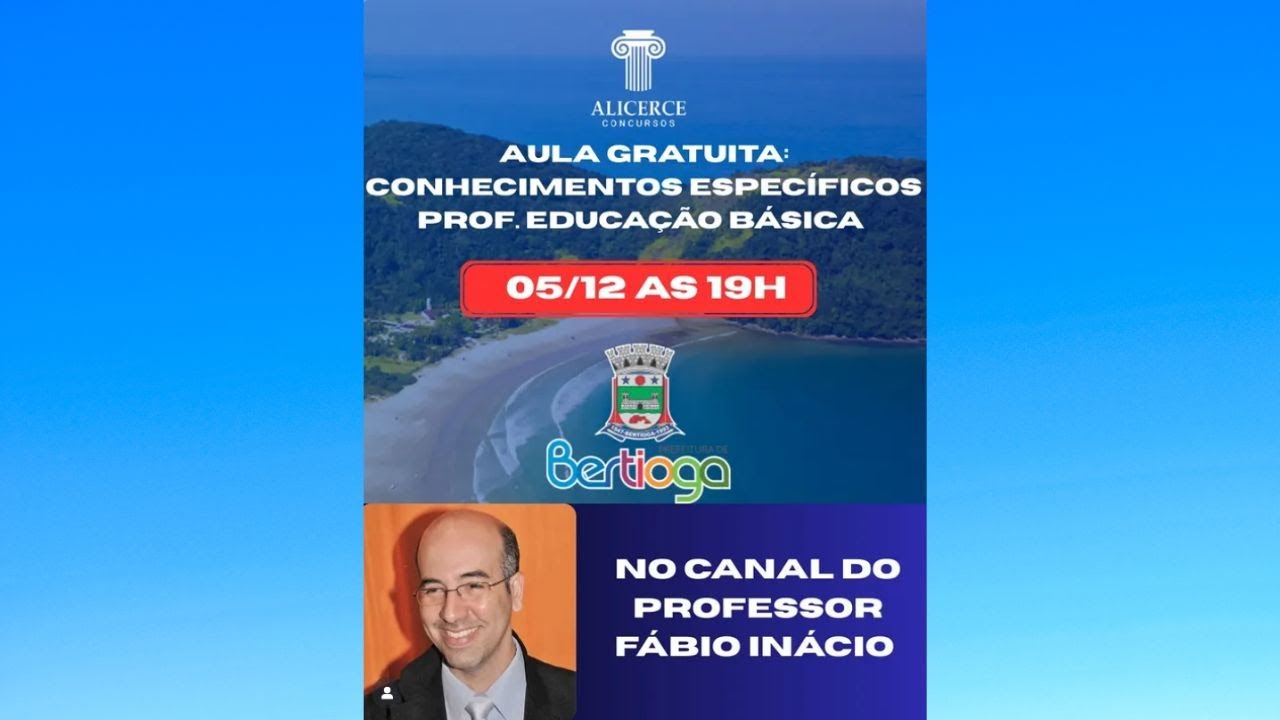 Concurso de Bertioga - Aula ao Vivo Maurice Tardif.