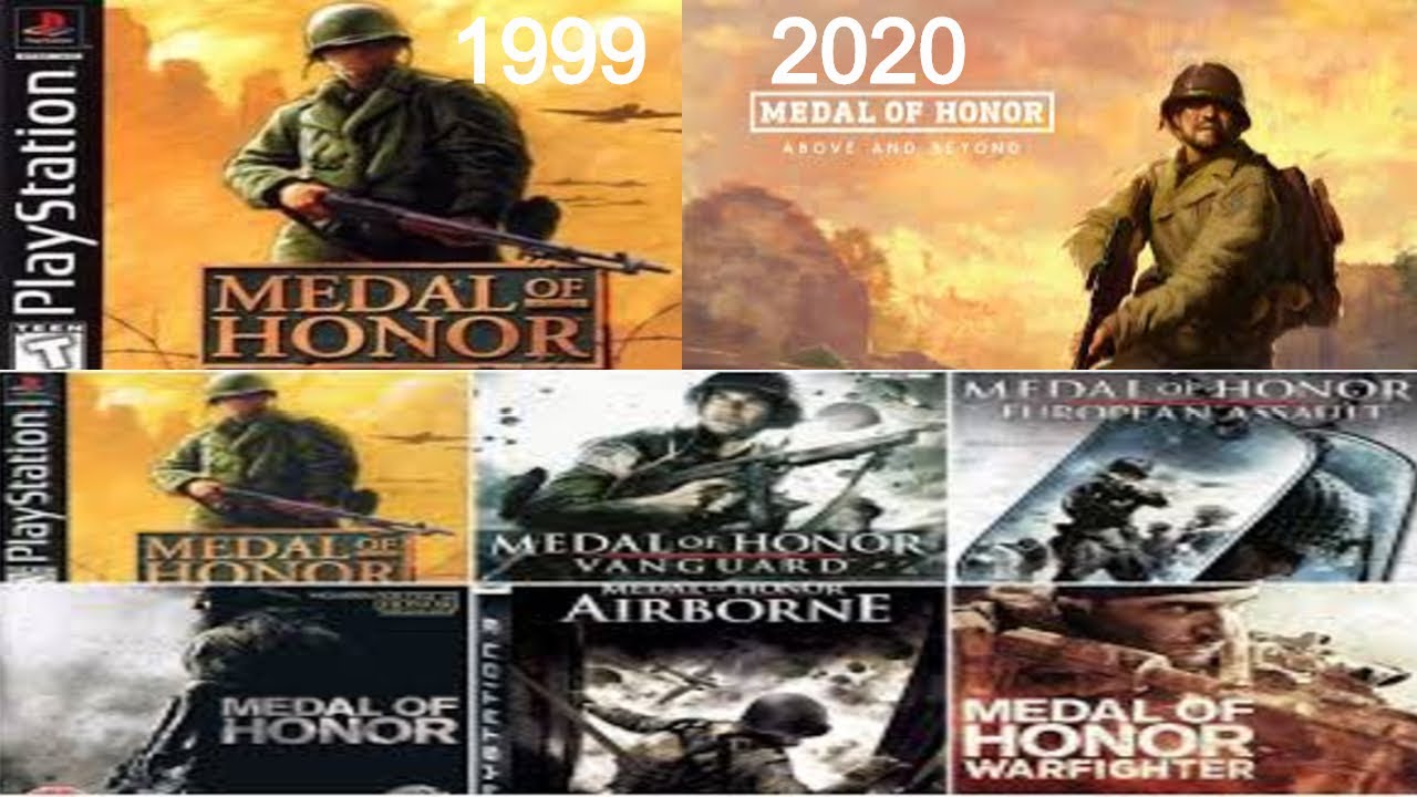 EVOLUCION DE LOS JUEGOS DE MEDALLA DE HONOR (1999-2020) HD 1080 60FPS