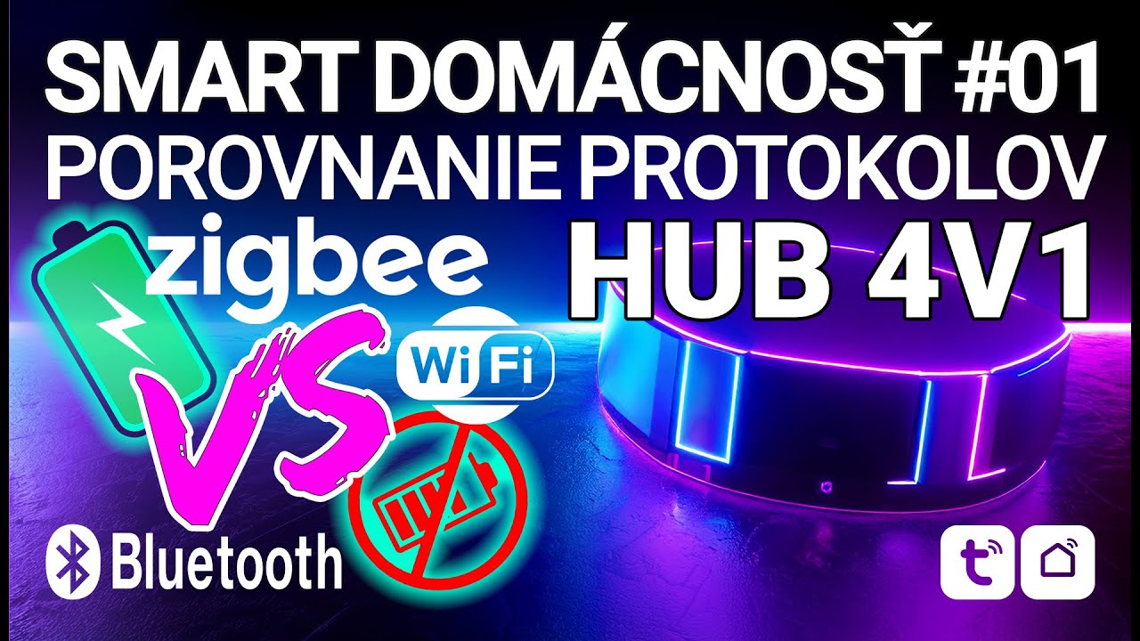 SMART PROTOKOLY ZIGBEE, BLUETOOTH, WIFI APLIK&Aacute;CIA TUYA, SMARTLIFE HUB 4V1 (Smart dom&aacute;cnosť 01)